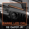 Barre led DRL 20" de capot Jeep Wrangler JK
