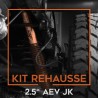 Kit rehausse 2,5" AEV pour Jeep Wrangler JK 4 portes