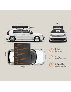 Tente de toit TentBox Lite XL 2.0 2