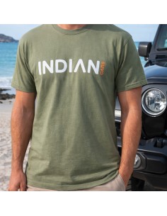 T-shirt INDIANCARS col "U" vert