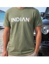 T-shirt INDIANCARS col "U" vert