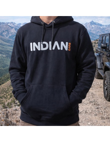 Sweat à capuche noir Indiancars