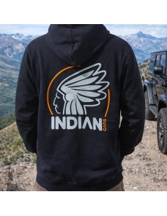 Sweat à capuche noir Indiancars 2