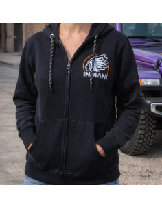 Veste à capuche noir Indiancars