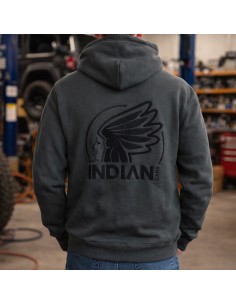 Sweat à capuche gris Indiancars 2