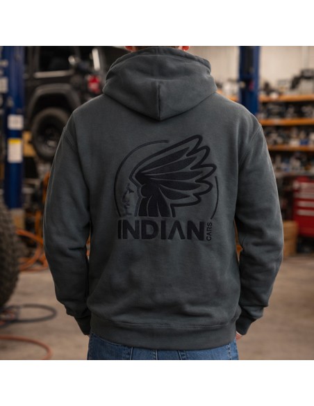 Sweat à capuche gris Indiancars