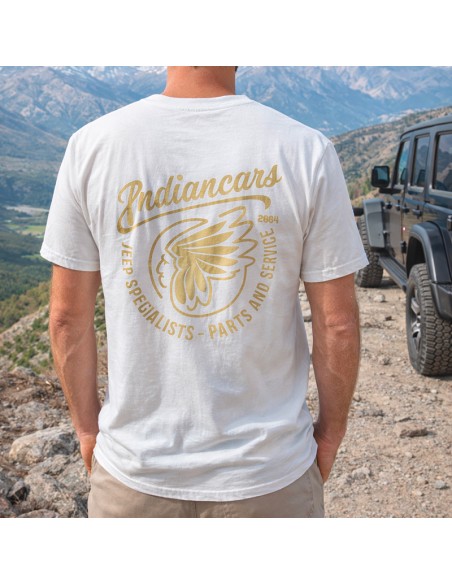 T-shirt INDIANCARS col "V" vintage