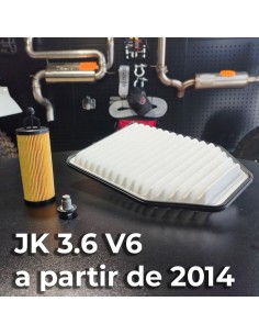 Kit Filtres Wrangler JK V6 3.6  ap 2014