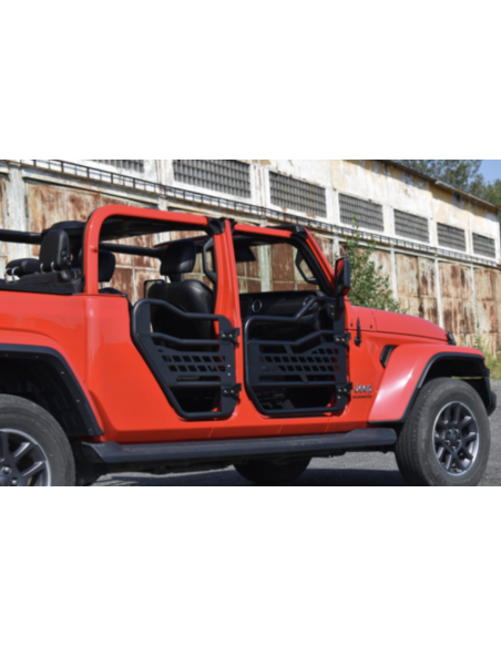 Portes tubes Jeep Wrangler JLU 4 portes + retroviseurs (et Gladiator)