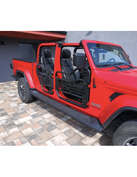 Portes tubes Jeep Wrangler JLU 4 portes + retroviseurs (et Gladiator)