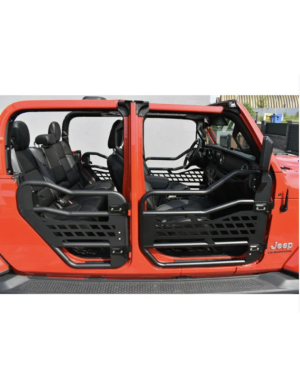 Portes tubes Jeep Wrangler JLU 4 portes + retroviseurs (et Gladiator)