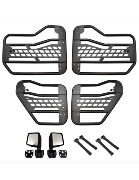 Portes tubes Jeep Wrangler JLU 4 portes + retroviseurs (et Gladiator)