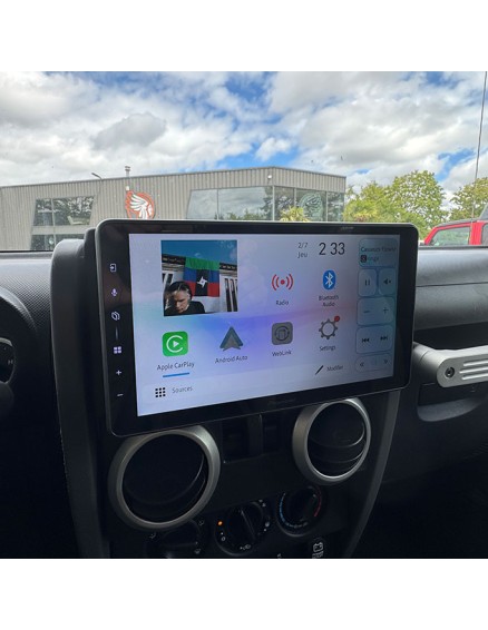 Autoradio Carplay / Android Pioneer pour Jeep Wrangler avec montage