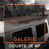 Galerie courte pour Jeep Wrangler JK 4 portes